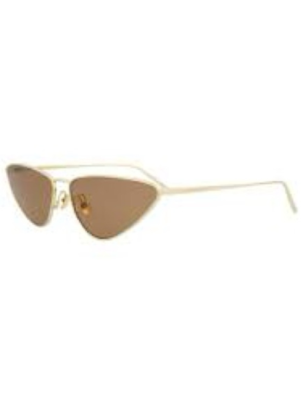 Saint Laurent SL487 003 Gold Brown Cat Eye Sunglasses + Case